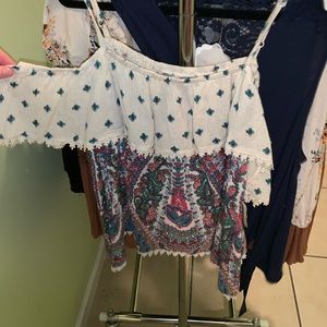 off the shoulder altard state top